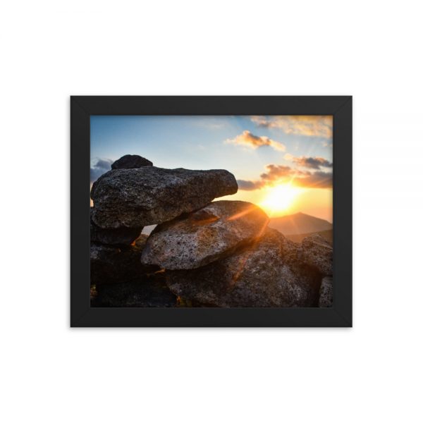 Mount Bond Sunset, Framed Poster, by Garrick Hoffman Photography