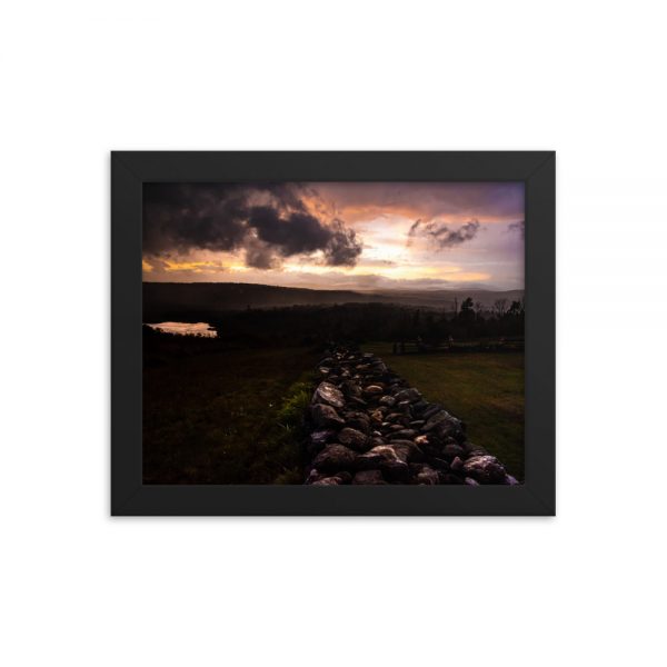 Sunset Storm, Framed Poster, by Garrick Hoffman Photography