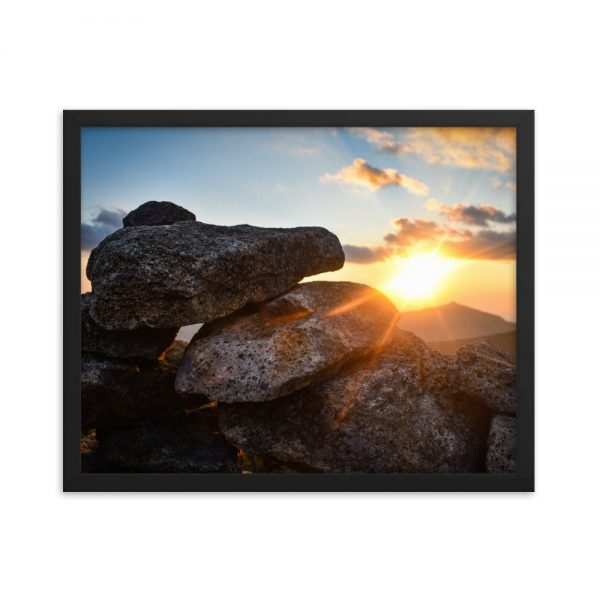 Mount Bond Sunset, Framed Poster, by Garrick Hoffman Photography