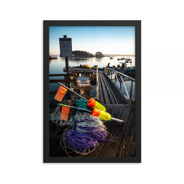 Lobsterman's Life, Framed Poster, by Garrick Hoffman Photography