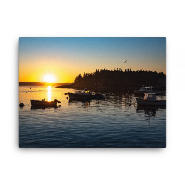 Four Boats From Five Islands, Canvas Print, by Garrick Hoffman Photography