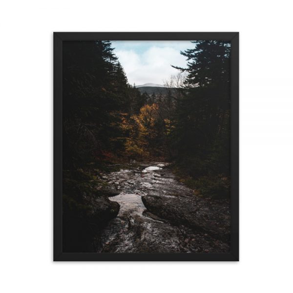 Lost in Grafton Notch, Framed Poster, by Garrick Hoffman Photography