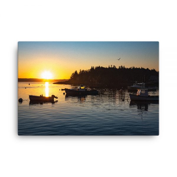 Four Boats From Five Islands, Canvas Print, by Garrick Hoffman Photography