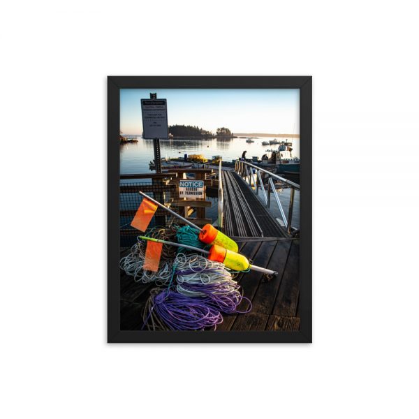Lobsterman's Life, Framed Poster, by Garrick Hoffman Photography