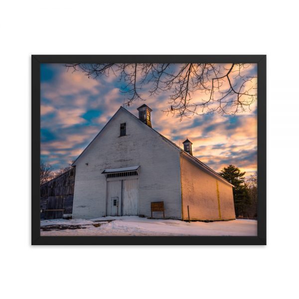 Wolfes Neck Barn, Framed Photo, by Garrick Hoffman Photography
