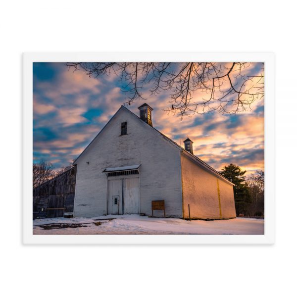 Wolfes Neck Barn, Framed Photo, by Garrick Hoffman Photography