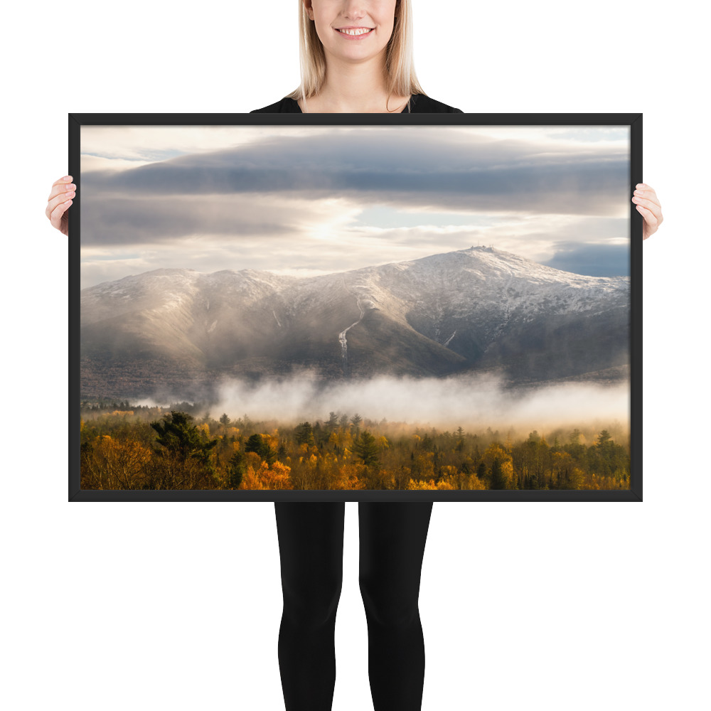 Mount Washington Snowliage (Framed Print)